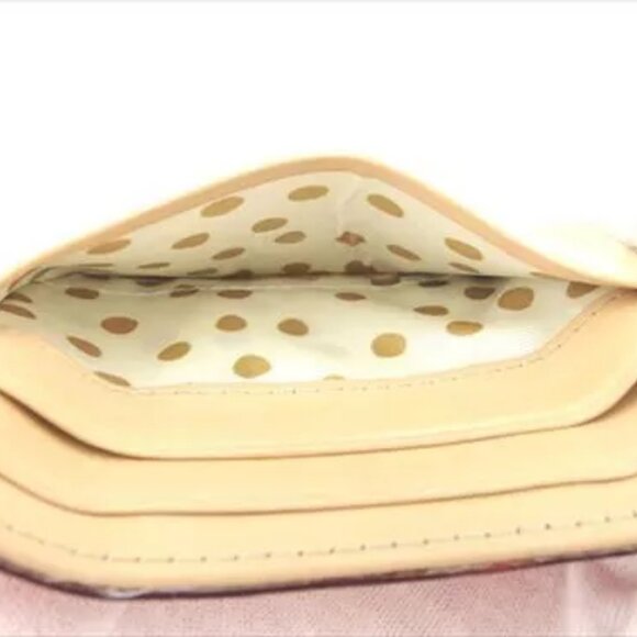 Kate Spade Card Case Red Beige leather Woman - Picture 5 of 7